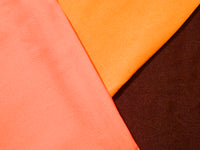 Monochrome hemmed sheets and scarves - assorted sizes and colors, 10pcs
