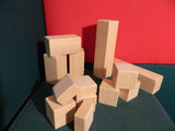 Cubi e parallelepipedi in legno - confezione da 20pz