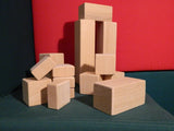 Cubi e parallelepipedi in legno - confezione da 20pz